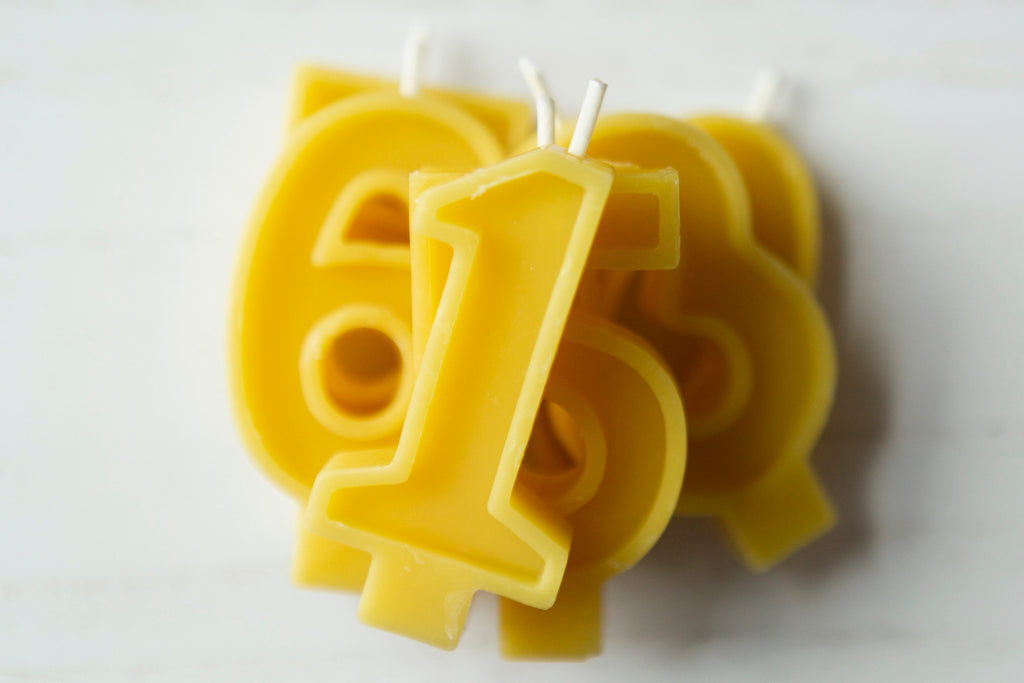 Birthday Beeswax Candles