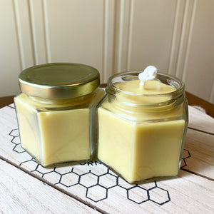 Mini Hexagon Beeswax Candle